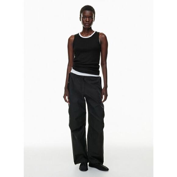 NWT Group Babaton Aritzia Emerson Pants Women's Parachute Black 6 - Picture 1 of 11